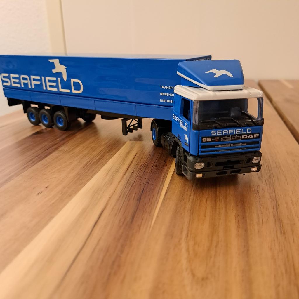 DAF 95 XF Seafield International vrachtwagen model, Verzenden, Zo goed als nieuw, Bus of Vrachtwagen, Tekno