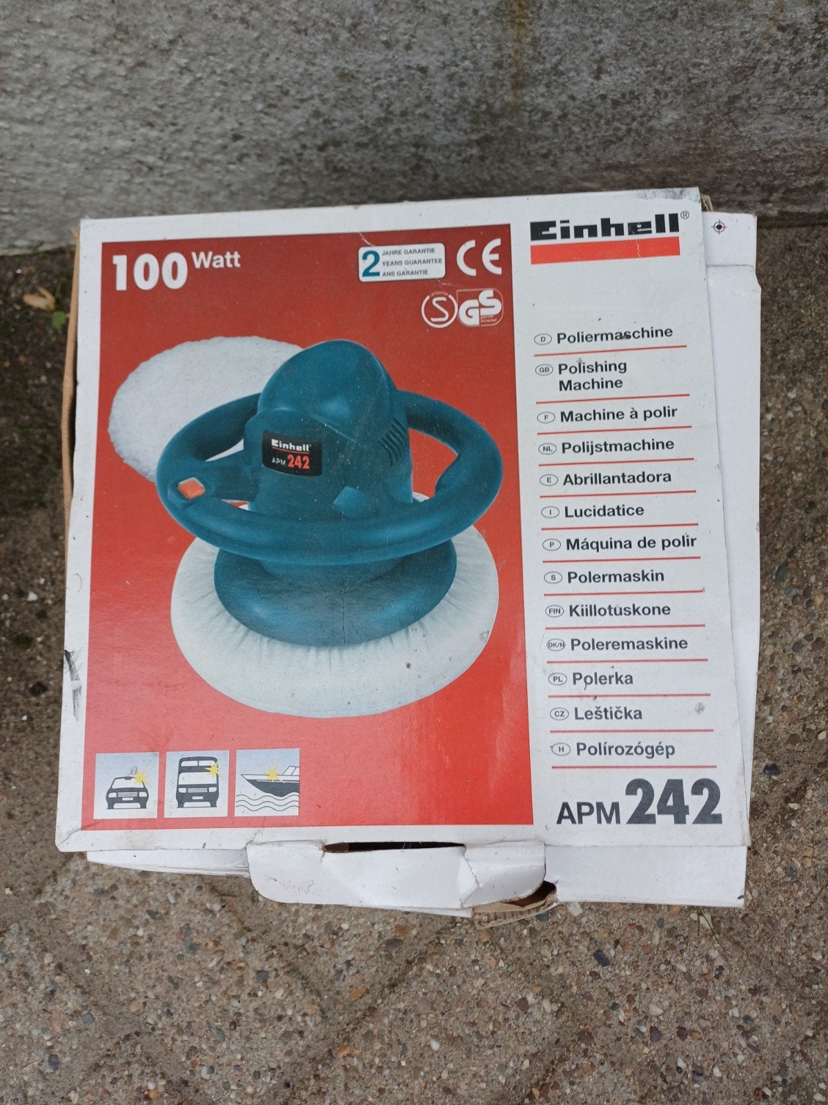 Einhell APM 242 Polijstmachine - 100 Watt, Ophalen of Verzenden, Gebruikt