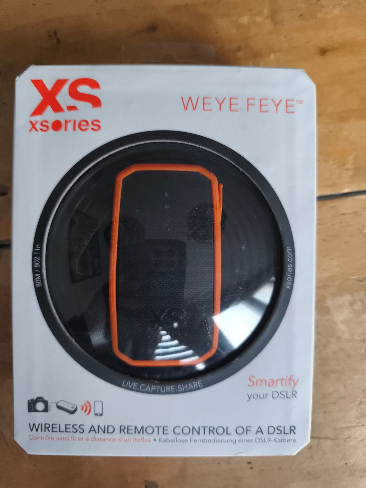 XSories Weye Feye - Draadloze DSLR afstandsbediening, Ophalen of Verzenden, Zo goed als nieuw