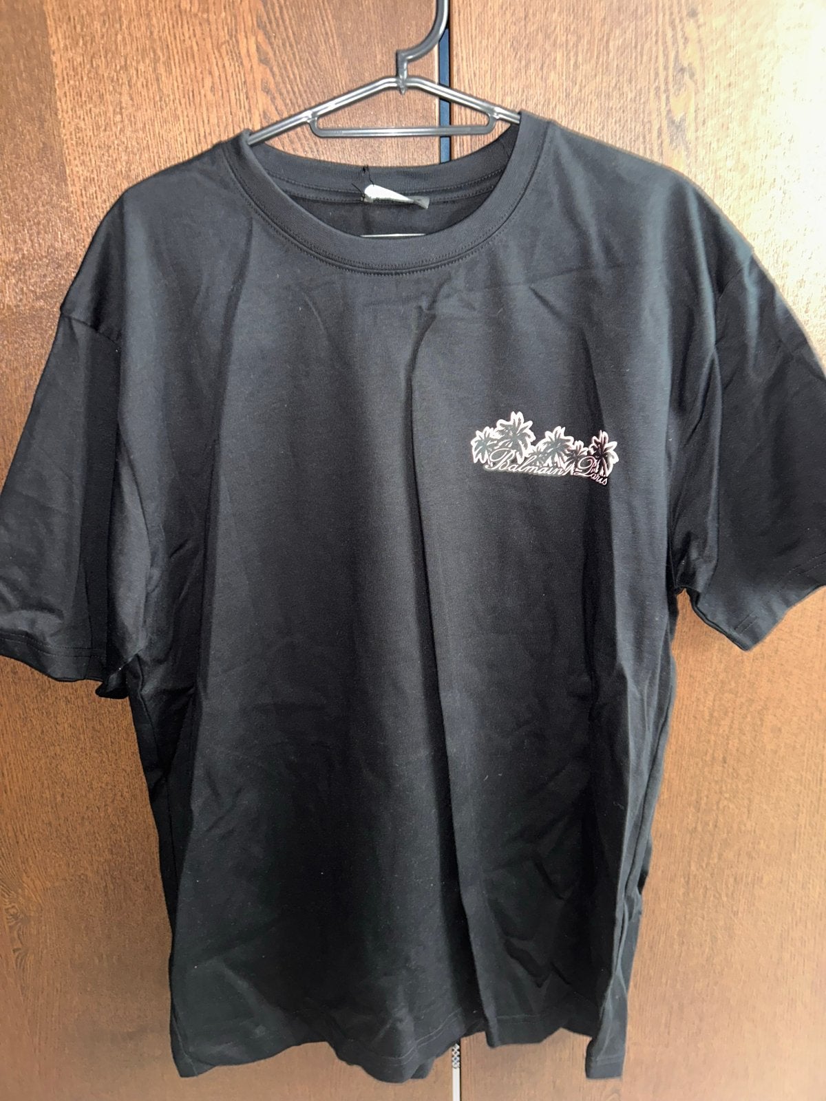Balmain Club Paris T-shirt Zwart Maat L, Ophalen of Verzenden, Zo goed als nieuw, Maat 52/54 (L), Zwart