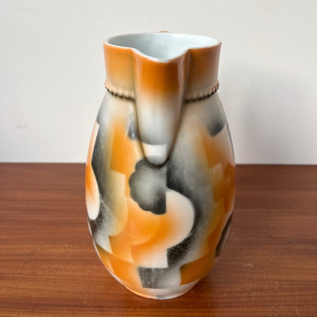 Jaren 30 Art deco kruik Leuchtenburg keramik motief Miranda, Ophalen of Verzenden