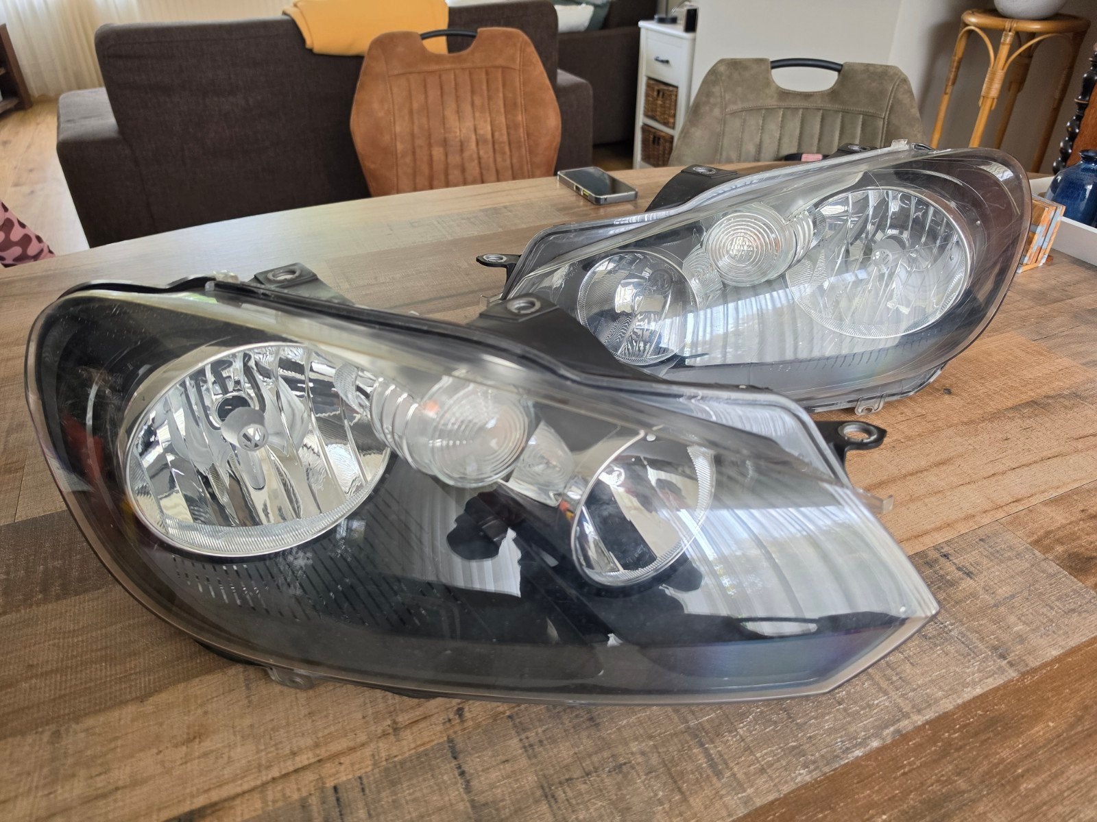 Originele Koplampen VW Golf 6 (VI) - Set Links & Rechts, Ophalen of Verzenden, Gebruikt, Volkswagen