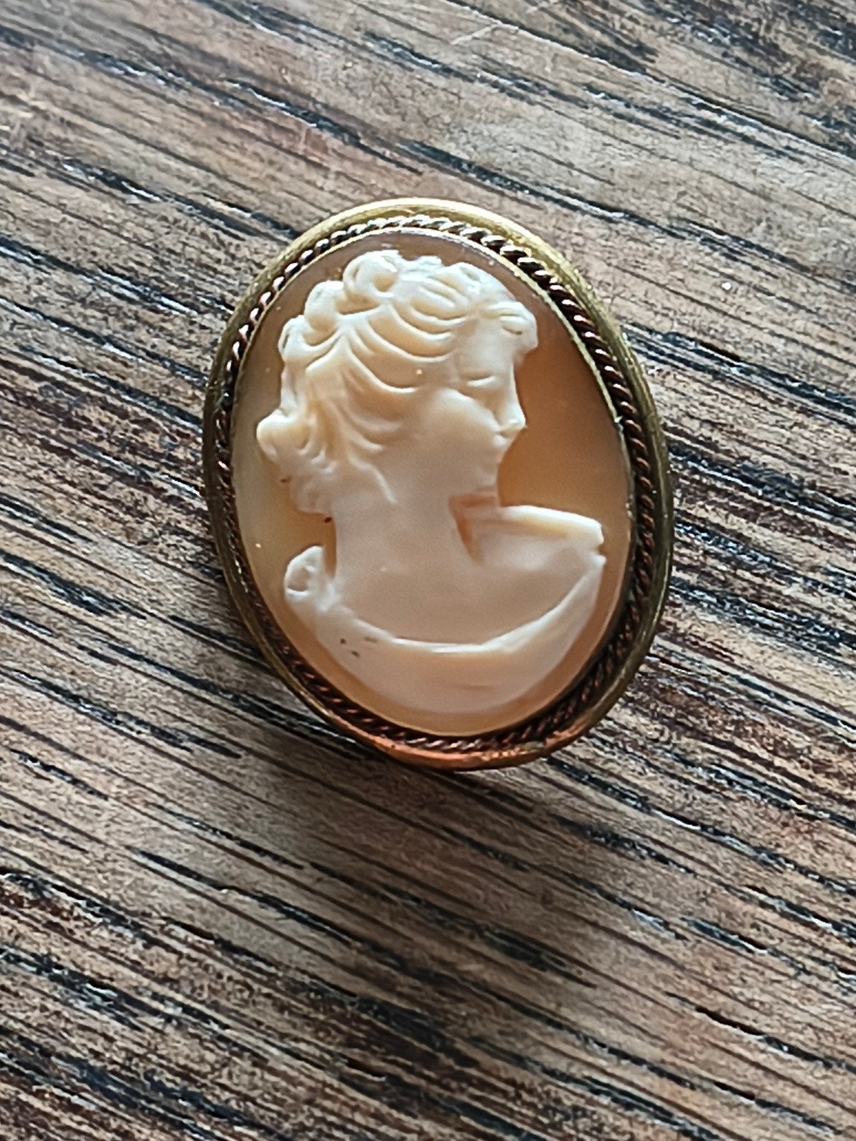 Vintage Camee Broche - Klassieke Damesfiguur, Antiek en Kunst, Ophalen of Verzenden