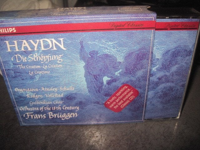 Haydn Die Schöpfung Frans Brüggen Orch 18th cty 2CD Philips, Ophalen of Verzenden, Classicisme, Zo goed als nieuw, Kamermuziek