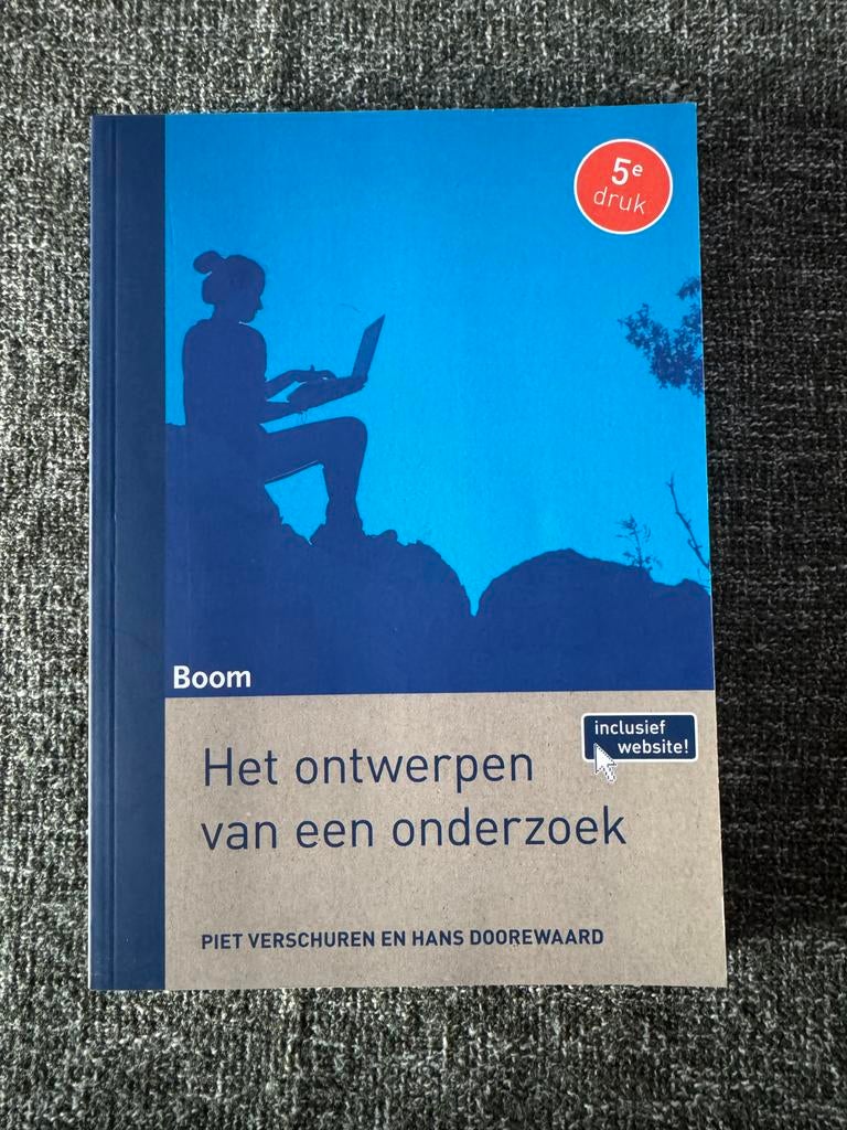 Het ontwerpen van een onderzoek 5e druk, Ophalen of Verzenden, Nieuw, HBO