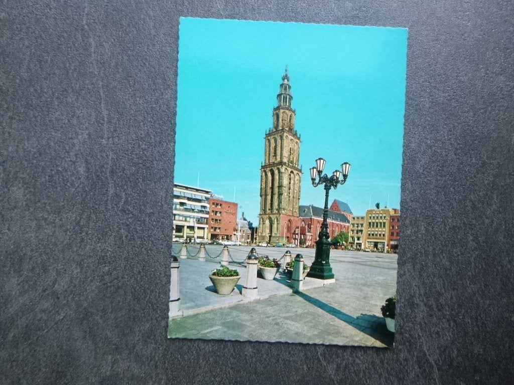 Groningen, martinitoren/grote markt, Verzenden, 1980 tot heden, Ongelopen, Groningen