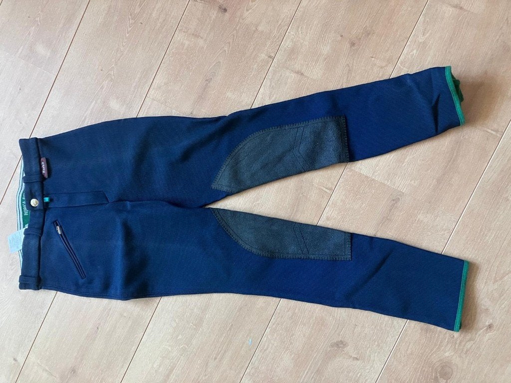 Paardrijbroek, Dieren en Toebehoren, Paardrijkleding, Blauw, Kinderen, Horka, Ophalen of Verzenden