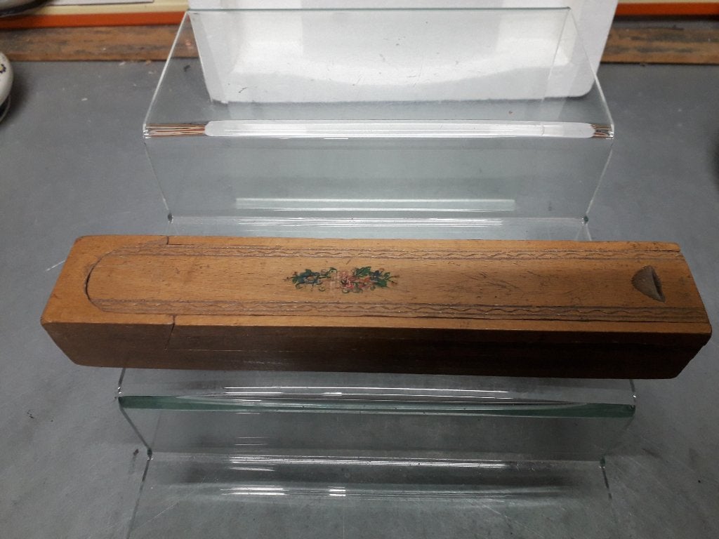 ANTIEKE HOUTEN PENNENBAK I.G.STAAT voor 5 EURO, Ophalen of Verzenden