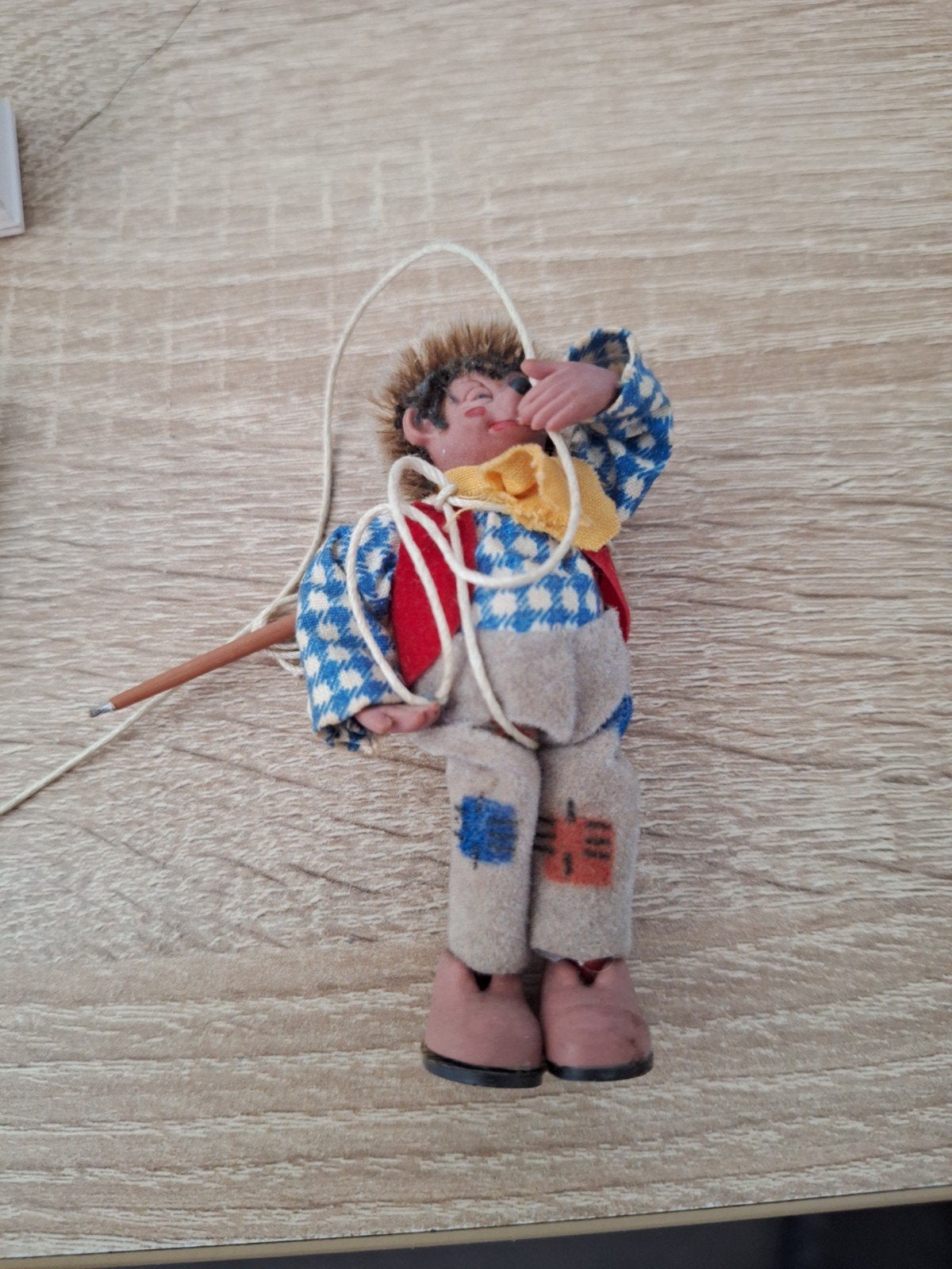Mecki poppetje met touw en gereedschap, Verzamelen, Ophalen, Zo goed als nieuw, Overige typen