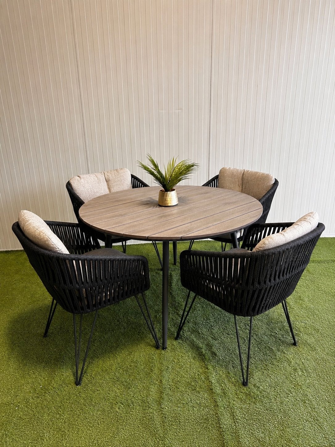 Lifestyle Western/Matale dining tuinset - Rond 125cm - Nieuw