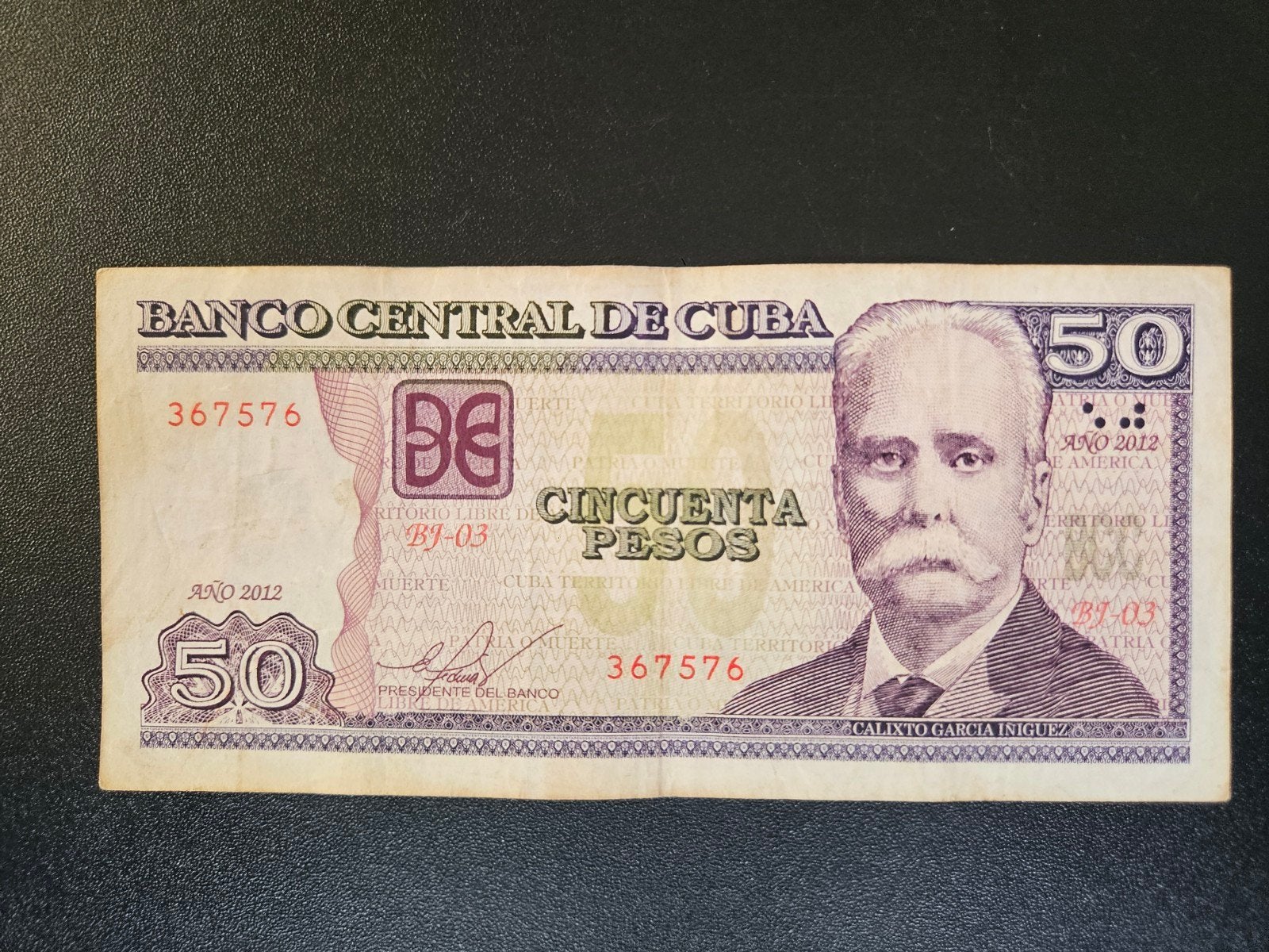 Cuba pick 123g 2012, Postzegels en Munten, Bankbiljetten | Amerika, Ophalen of Verzenden, Midden-Amerika, Los biljet