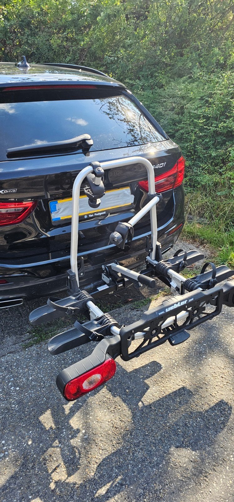 Uebler X21 Nano fietsendrager voor 2 fietsen, Auto diversen, Fietsendragers, Ophalen of Verzenden, Zo goed als nieuw, Trekhaakdrager
