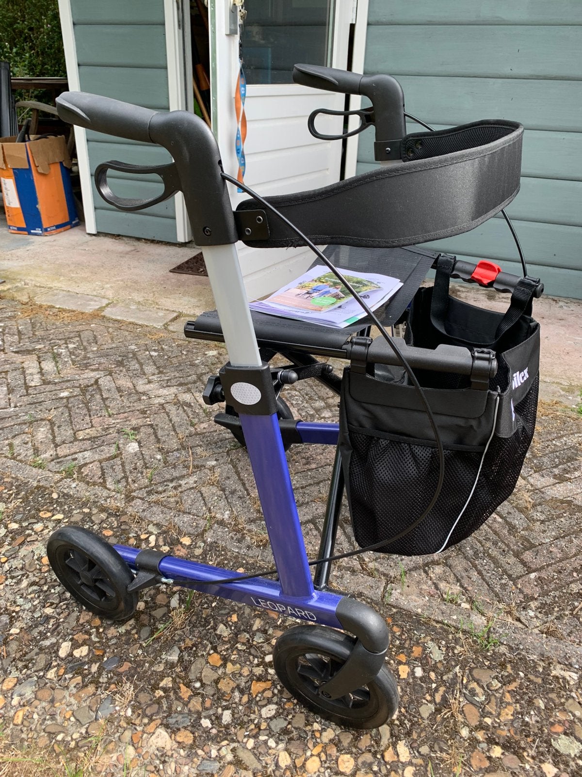 Mobilex leopard blauw 62cm zgan, Eén persoon