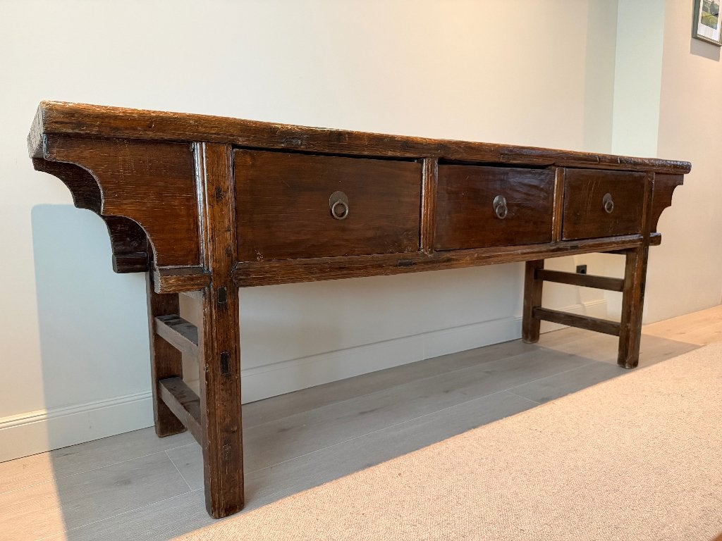 Prachtige Chinese sidetable / dressoir, Huis en Inrichting, Tafels | Sidetables, Ophalen, Gebruikt, 200 cm of meer, Rechthoekig