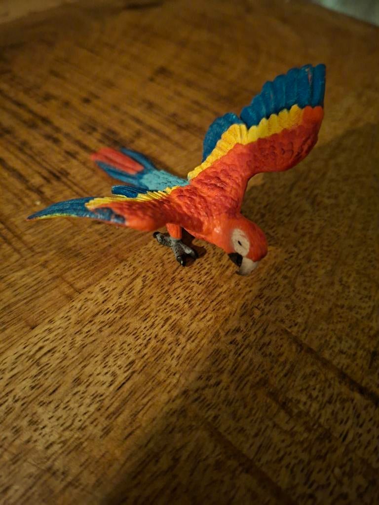 Schleich papagaai, Ophalen of Verzenden, Zo goed als nieuw, Vogel, Beeldje of Figuurtje