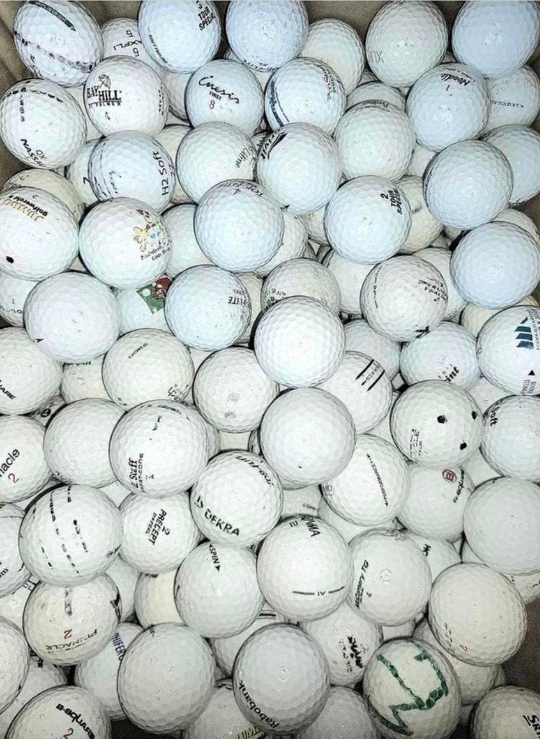 50 golfballen mix, Ophalen of Verzenden, Zo goed als nieuw, Bal(len)