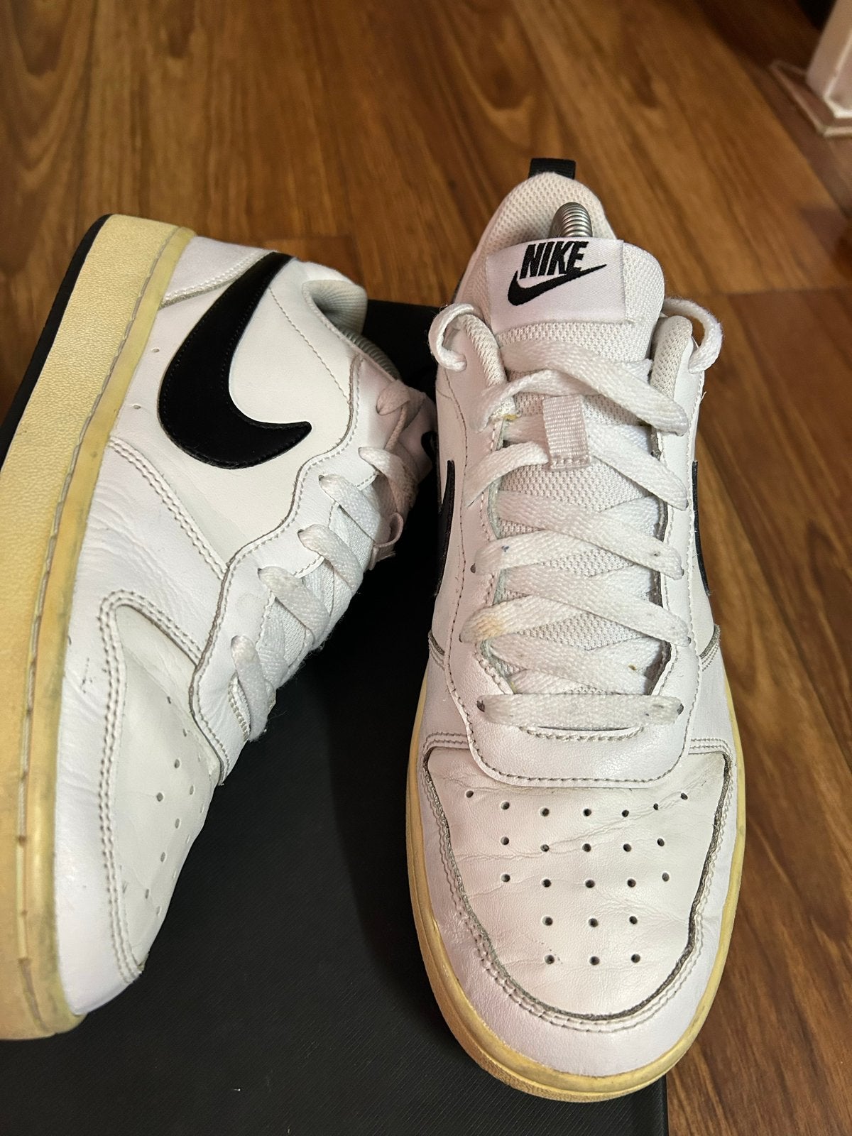 Nike Court Borough Low 2 Sneakers - Maat 40, Wit, Ophalen of Verzenden, Sneakers of Gympen, Gedragen