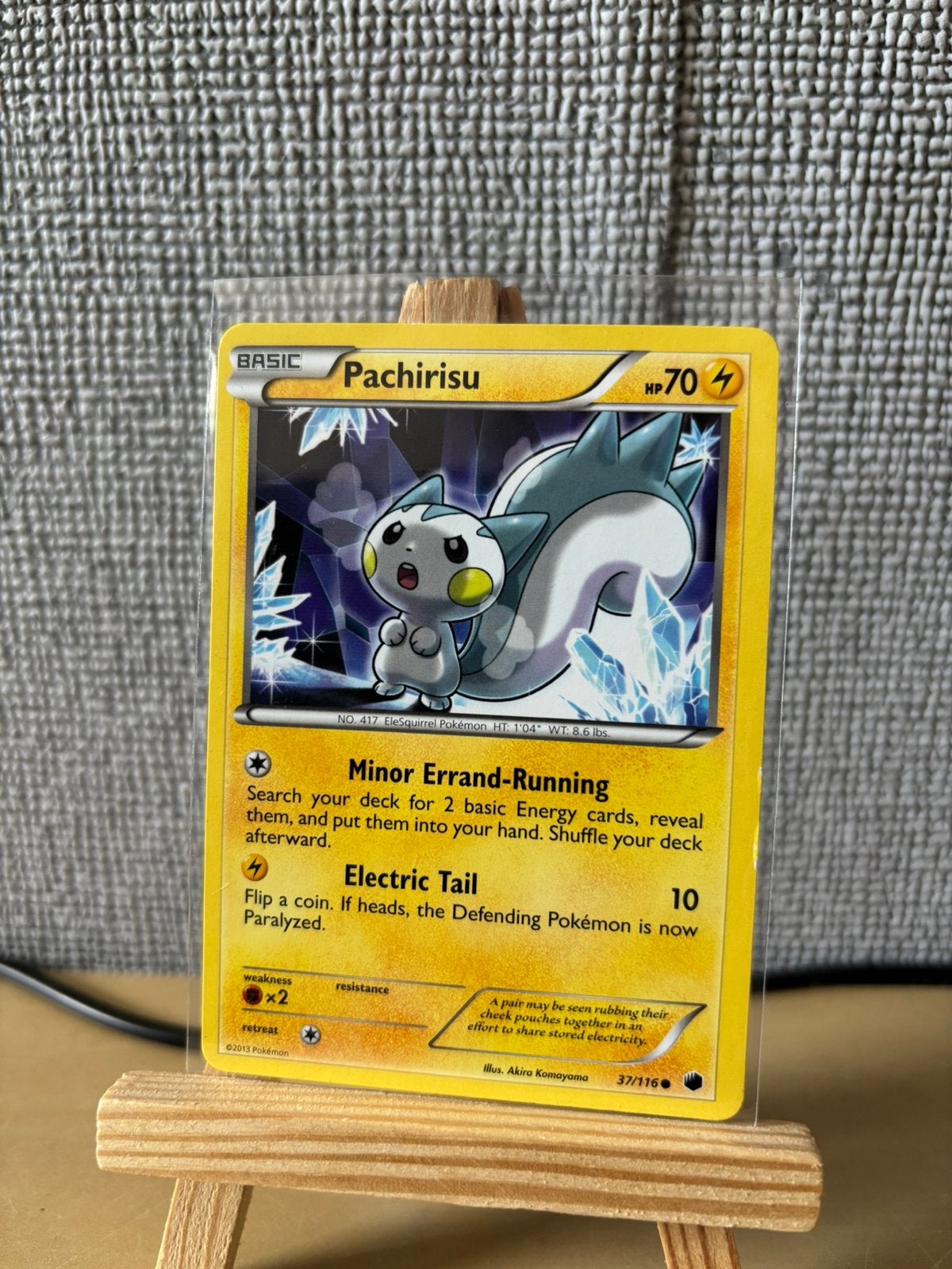 Pachirisu pokemon kaart, Hobby en Vrije tijd, Verzamelkaartspellen | Pokémon, Ophalen of Verzenden, Zo goed als nieuw, Losse kaart
