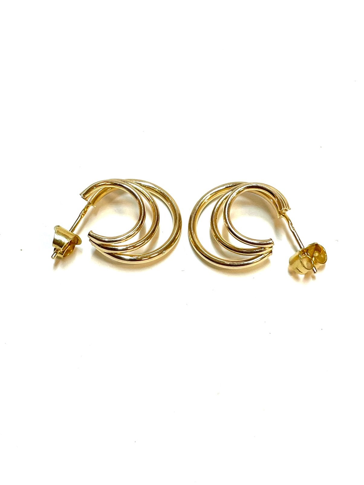 14k gouden oorbellen, Sieraden, Tassen en Uiterlijk, Oorbellen, -, -, Ophalen of Verzenden, Zo goed als nieuw