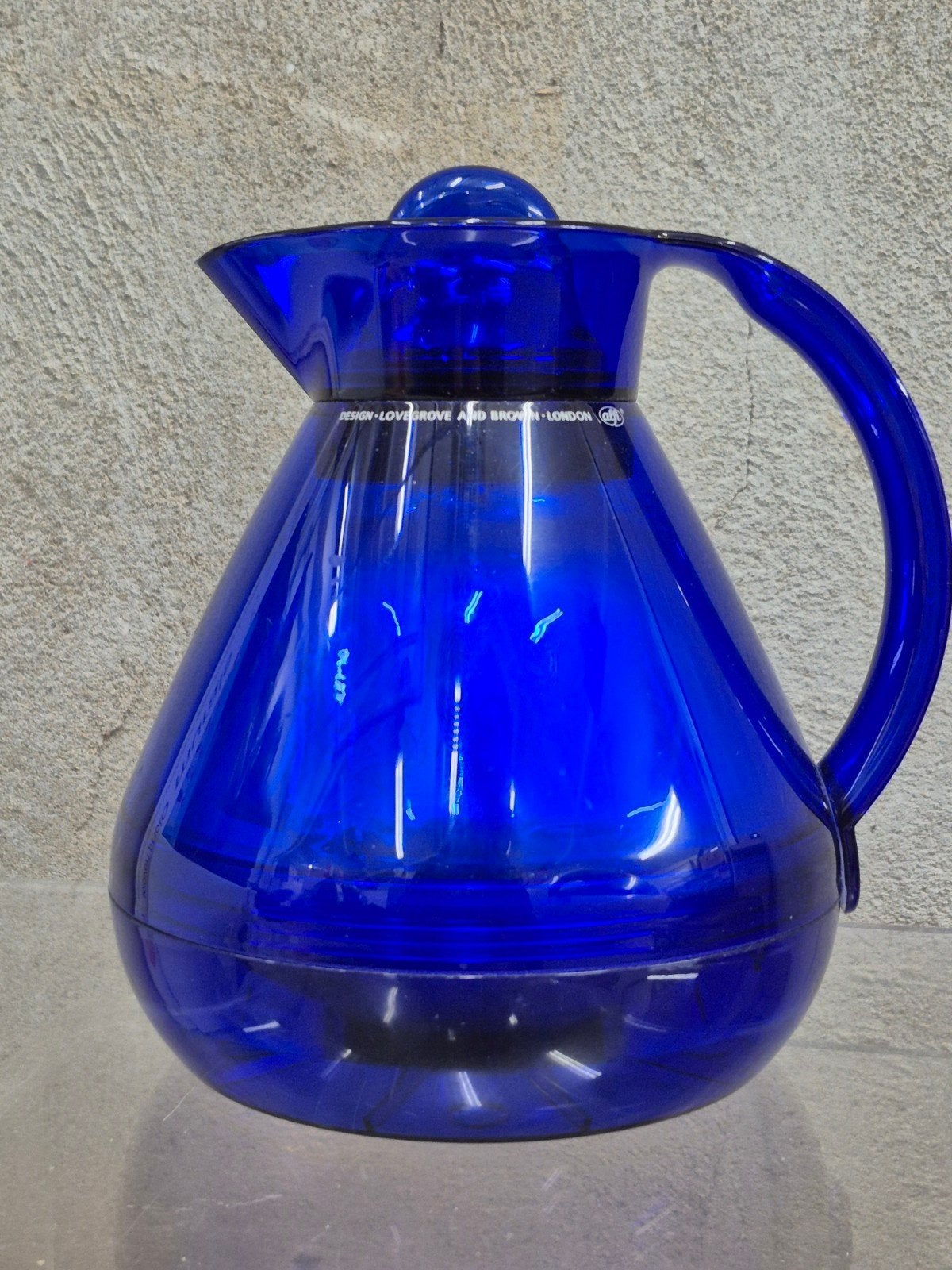 Alfi thermoskan 0.9 L blauw Lovegrove & Brown London., Ophalen of Verzenden, Zo goed als nieuw, Blauw