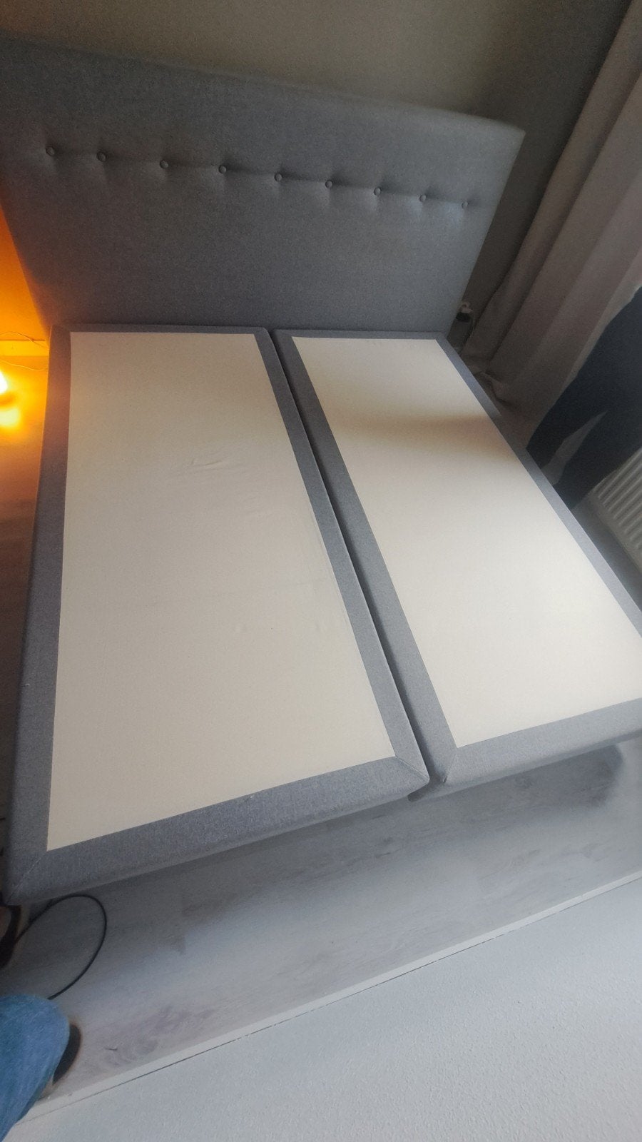 boxspring 180200, Ophalen, Tweepersoons, Zo goed als nieuw, 180 cm