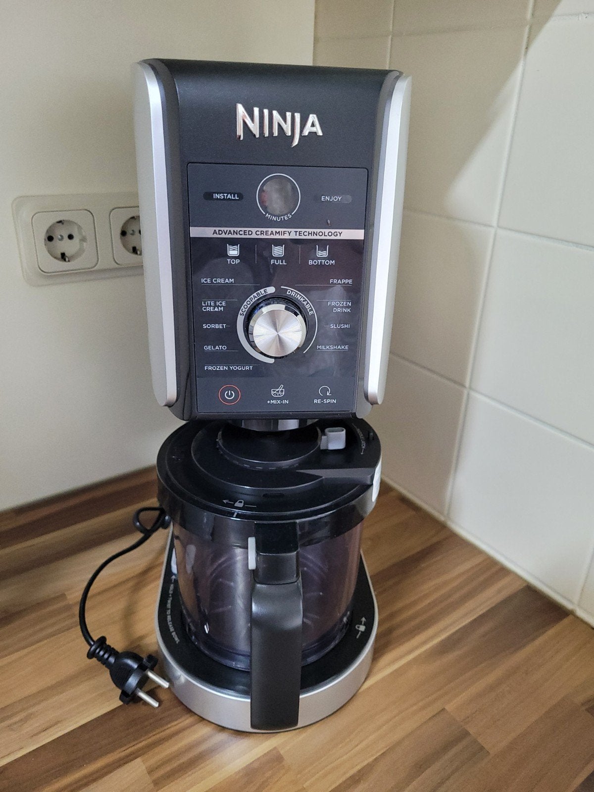 Ninja Creami IJsmachine - Maak zelf ijs, sorbet en meer!, Witgoed en Apparatuur, 1 tot 2 liter, Ophalen, Nieuw, 3 snelheden of meer