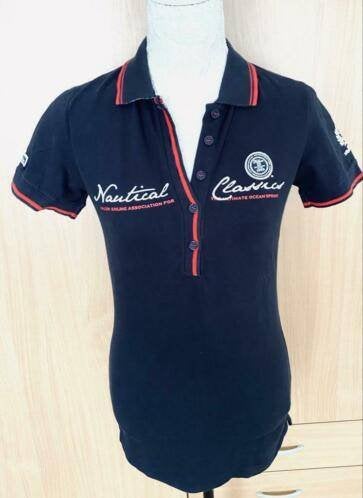 Falcon top/polo maat S, Blauw, Ophalen of Verzenden, Zo goed als nieuw, Korte mouw