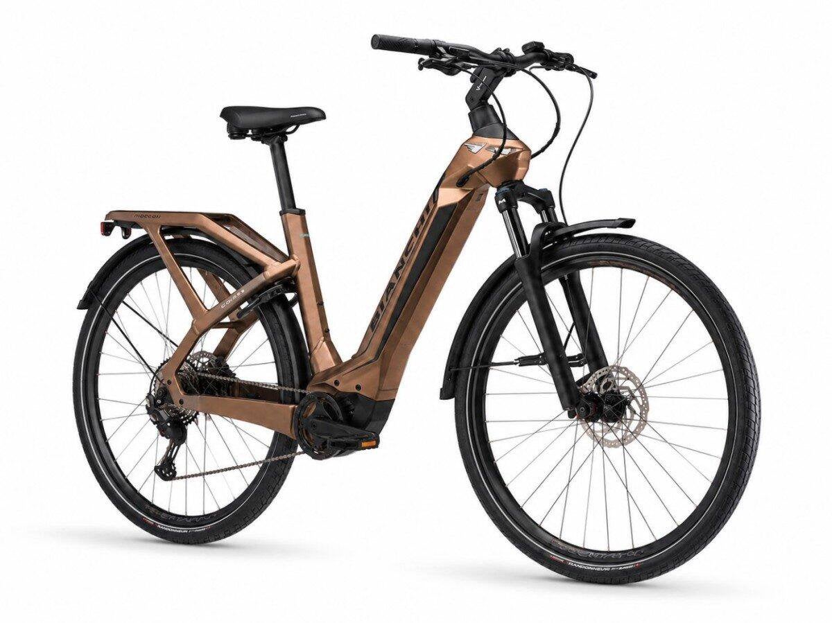 Bianchi E-Omnia metal brown elektrische, 51 tot 55 cm, Ophalen, Nieuw, Overige merken