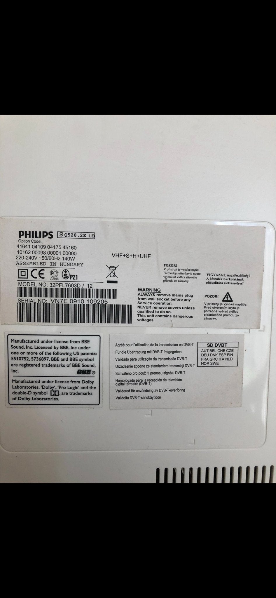Philips tv - 32 inch), Philips, Gebruikt, 50 Hz, HD Ready (720p)