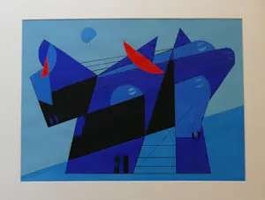 Kleurrijk Figuur en Lijnenspel Jan van der Zee, Ophalen