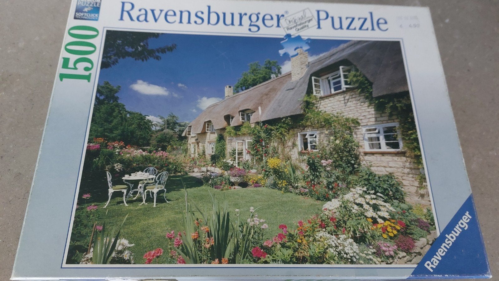 Ravensburger Legpuzzel 1500 stukjes - Cottage met tuin, Ophalen of Verzenden, 500 t/m 1500 stukjes, Legpuzzel