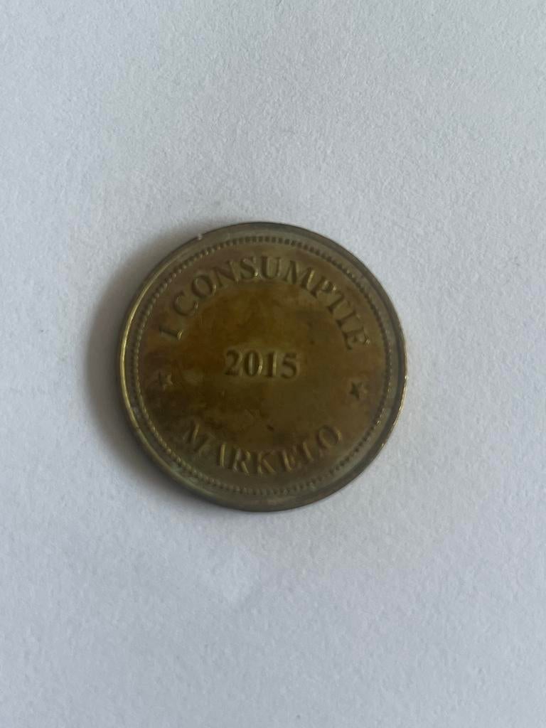Consumptiemunt Dieka Markelo 2015, Ophalen of Verzenden, Overige waardes, Losse munt