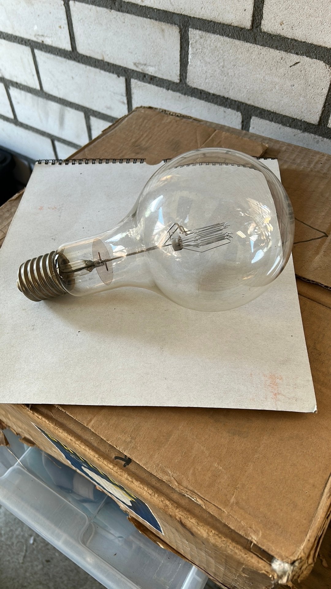 Philips 6115G 220V 1000W E40 Gloeilamp, Philips, Nieuw, Ophalen of Verzenden, Glas