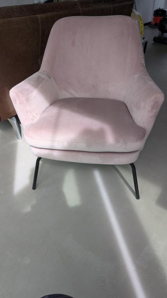 Roze fauteuil - 73x72x81 cm, Ophalen, Gebruikt, Overige kleuren, Stof
