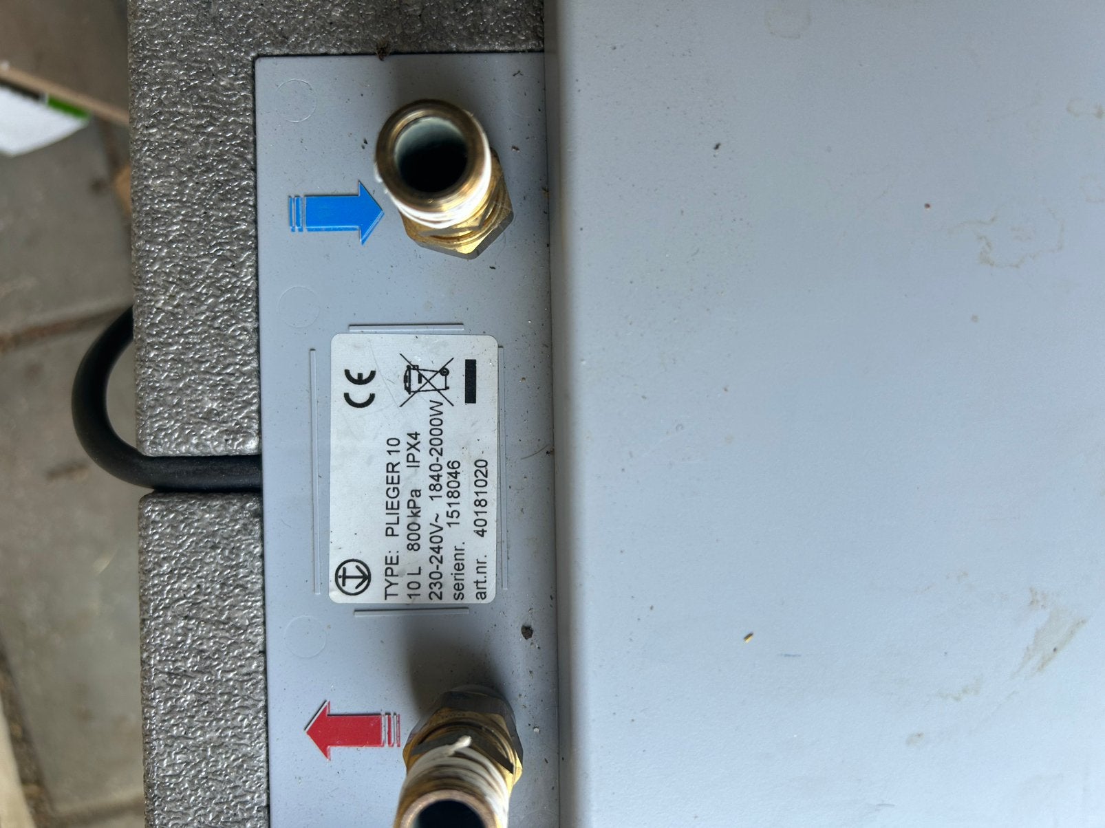 Electrische Boiler 10l, Ophalen, Zo goed als nieuw
