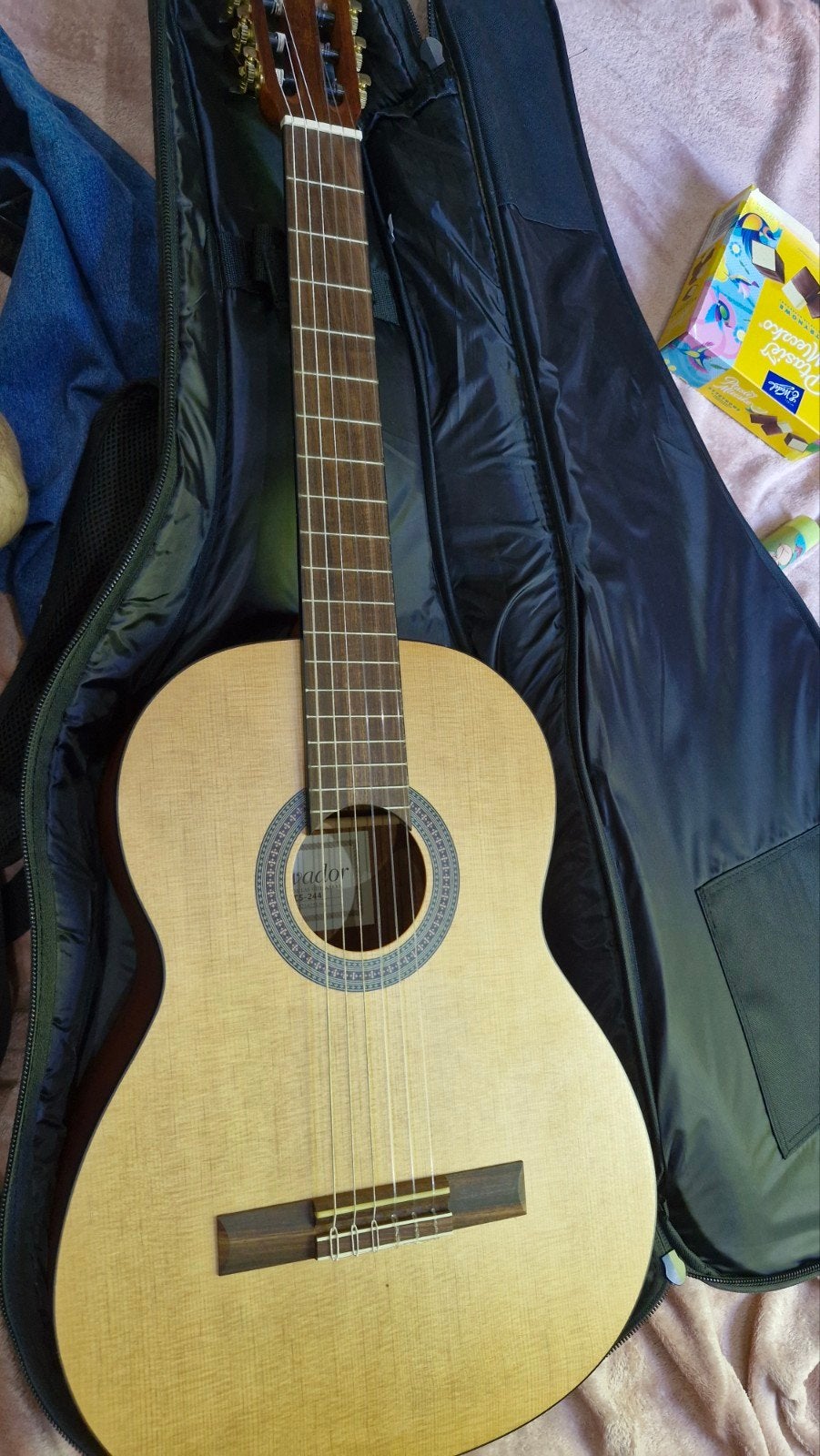 Salvador CS244, Ophalen of Verzenden, Zo goed als nieuw, Klassieke of Spaanse gitaar