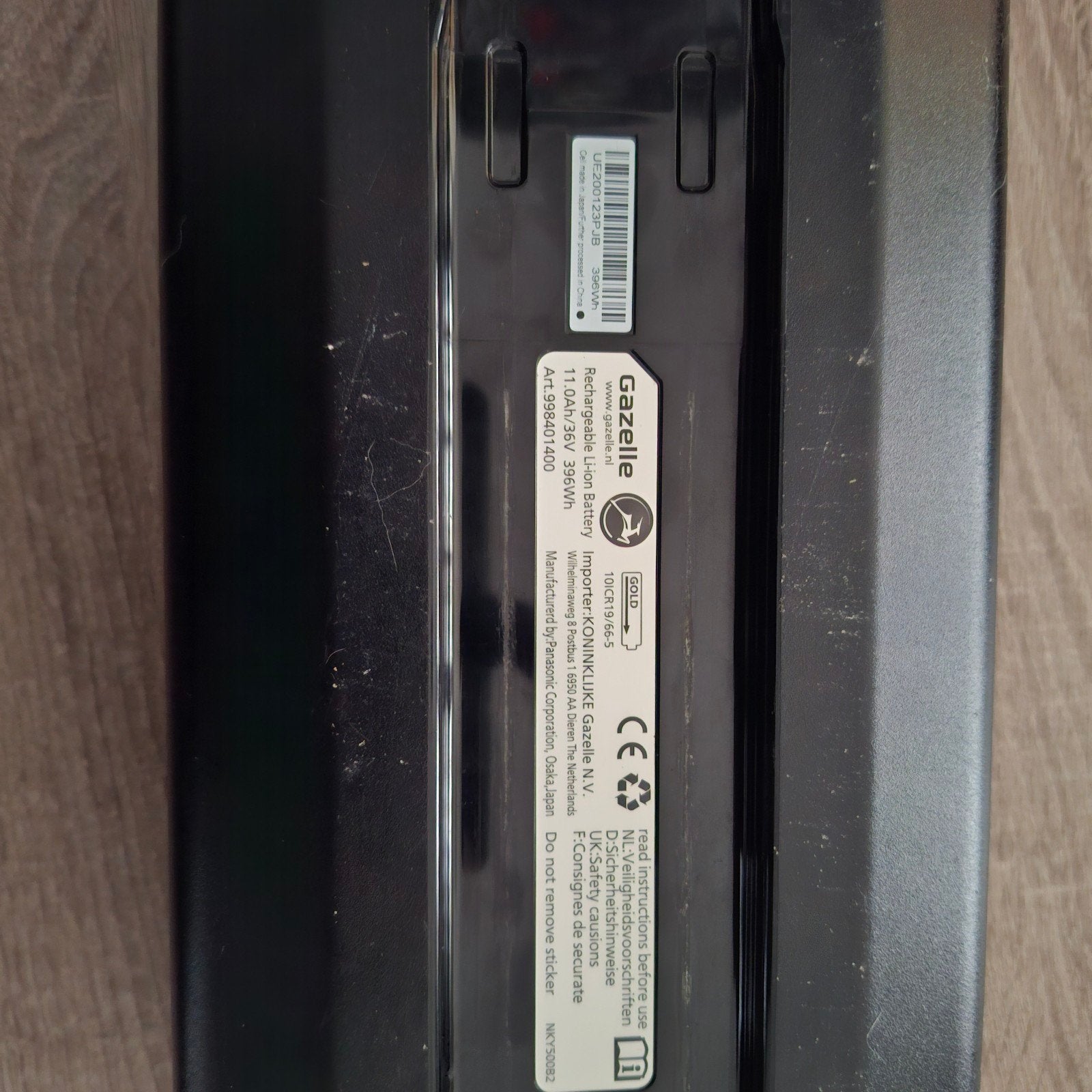 Gazelle Gold E-bike Accu 36V 11Ah 396Wh, Ophalen of Verzenden, Gebruikt