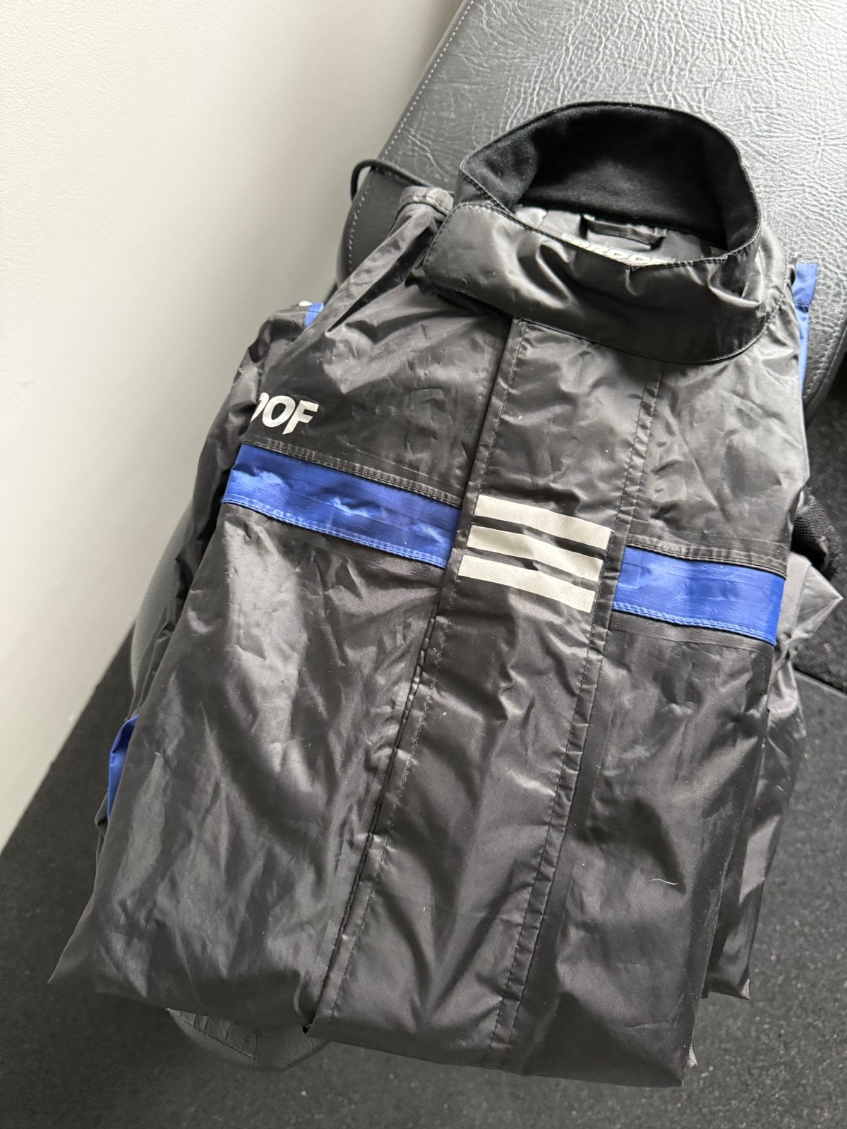 PROOF Regenpak - Zwart/Blauw - Maat L, Motoren, Ophalen of Verzenden, Tweedehands, Heren, Overige typen