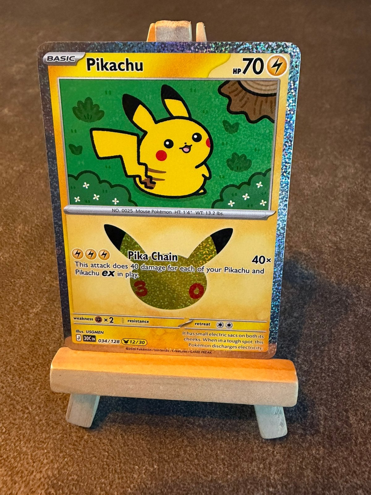 Pikachu 34 (12/30) Pokémon Celebration 30th, Ophalen of Verzenden, Zo goed als nieuw