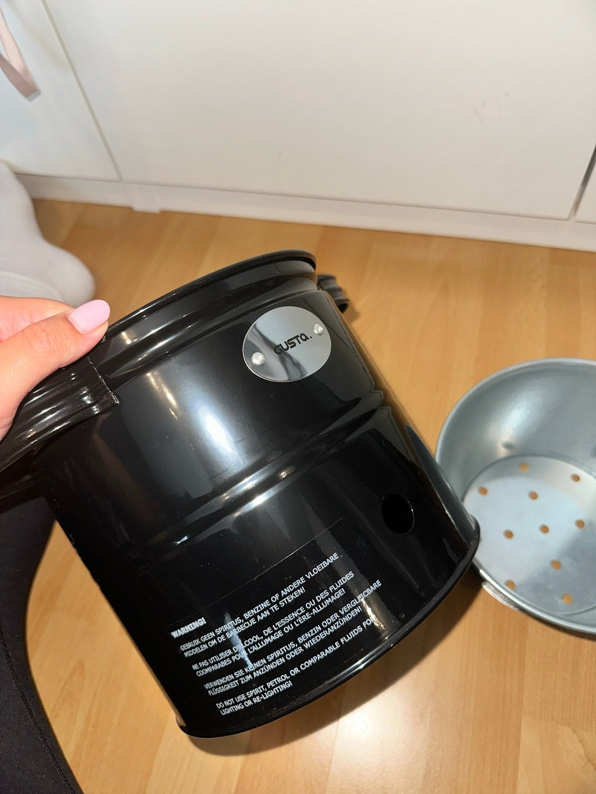 Gusta BBQ-emmer met briketten - Nieuw in doos, Ophalen of Verzenden, Nieuw, Met accessoires