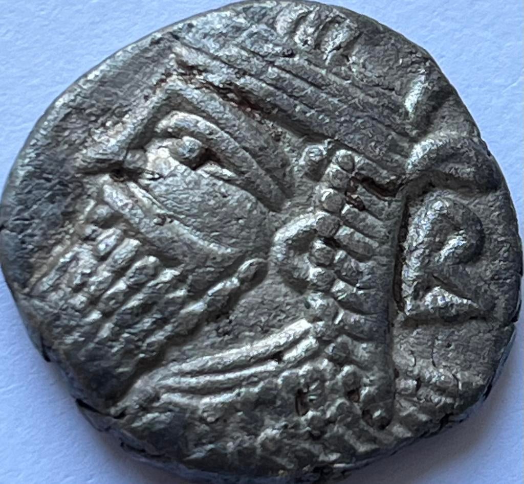 Parthische Rijk zeldzame tetradrachme Vologases IV, Ophalen of Verzenden, Midden-Oosten, Losse munt