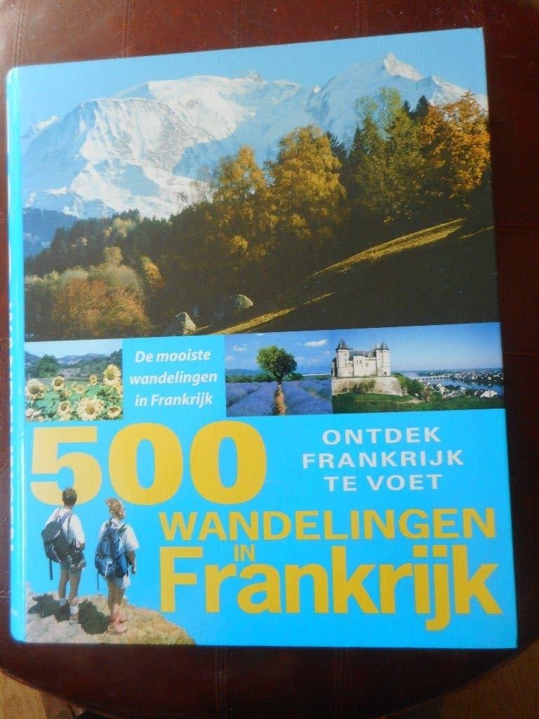 Vijfhonderd wandelingen in Frankrijk, Overige merken, Fiets- of Wandelgids, Uitgeverij Areopagus, Europa