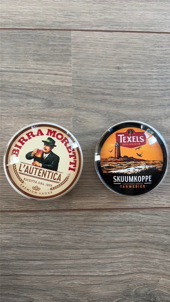 2 tapknoppen, Verzamelen, Biermerken, Ophalen of Verzenden, Zo goed als nieuw, Overige typen, Overige merken