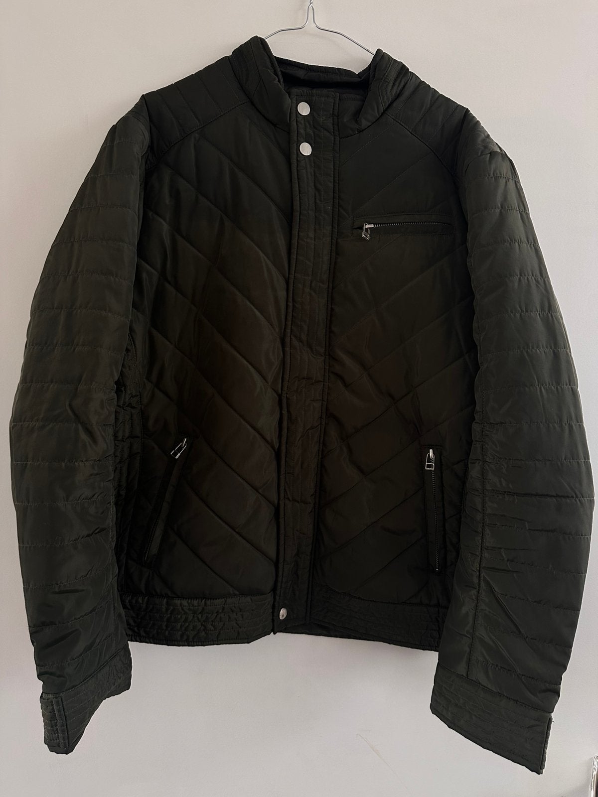 WAM Denim Slim Fit Gewatteerde Jas (2XL) Donkergroen, Ophalen of Verzenden, Zo goed als nieuw, Overige maten, Groen
