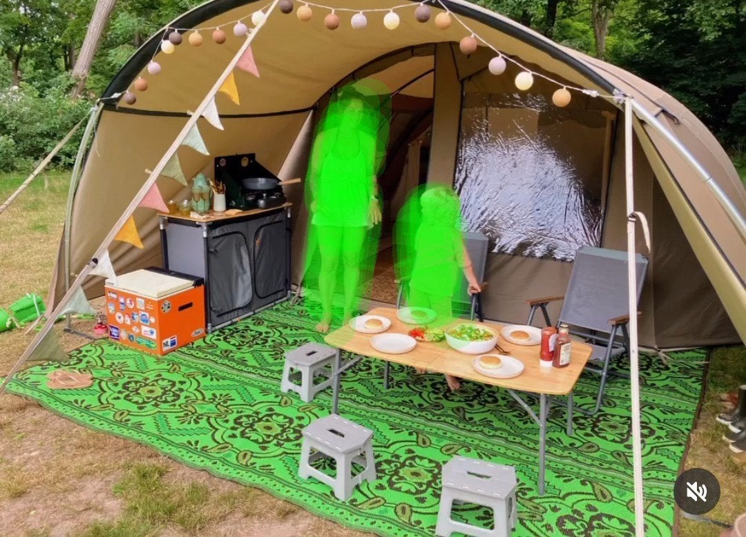 Super leuk groot buitenkleed Jungle stijl, Ophalen, Zo goed als nieuw