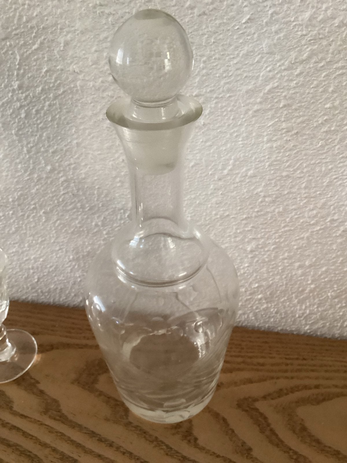 Glazen karaf met stop en bijpassende glaasjes, Antiek en Kunst, Ophalen of Verzenden
