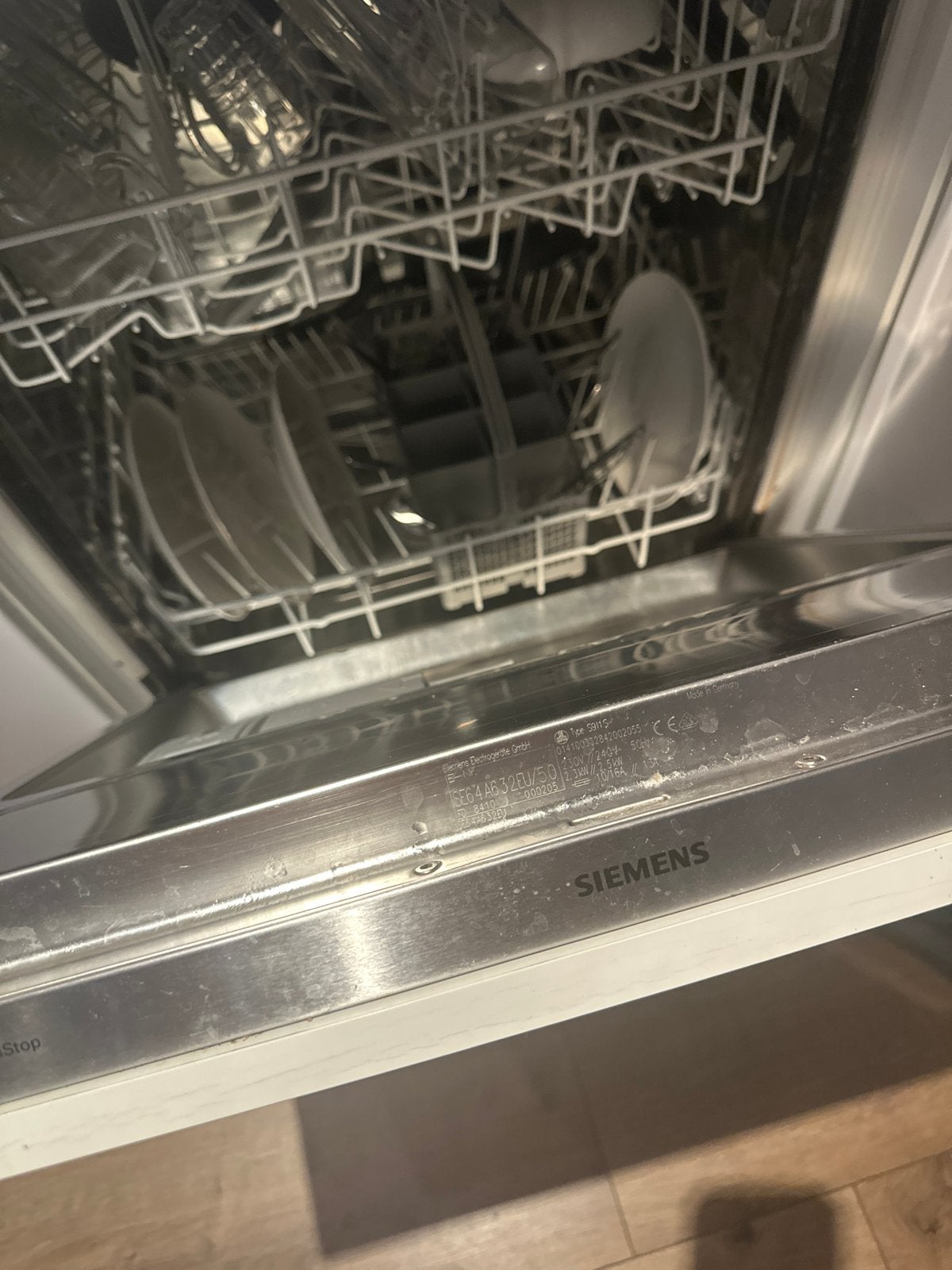 Siemens defect  vaatwasser GRATIS - Inbouw - gebruikt, Ophalen, 60 cm of meer, Eco programma, Zo goed als nieuw