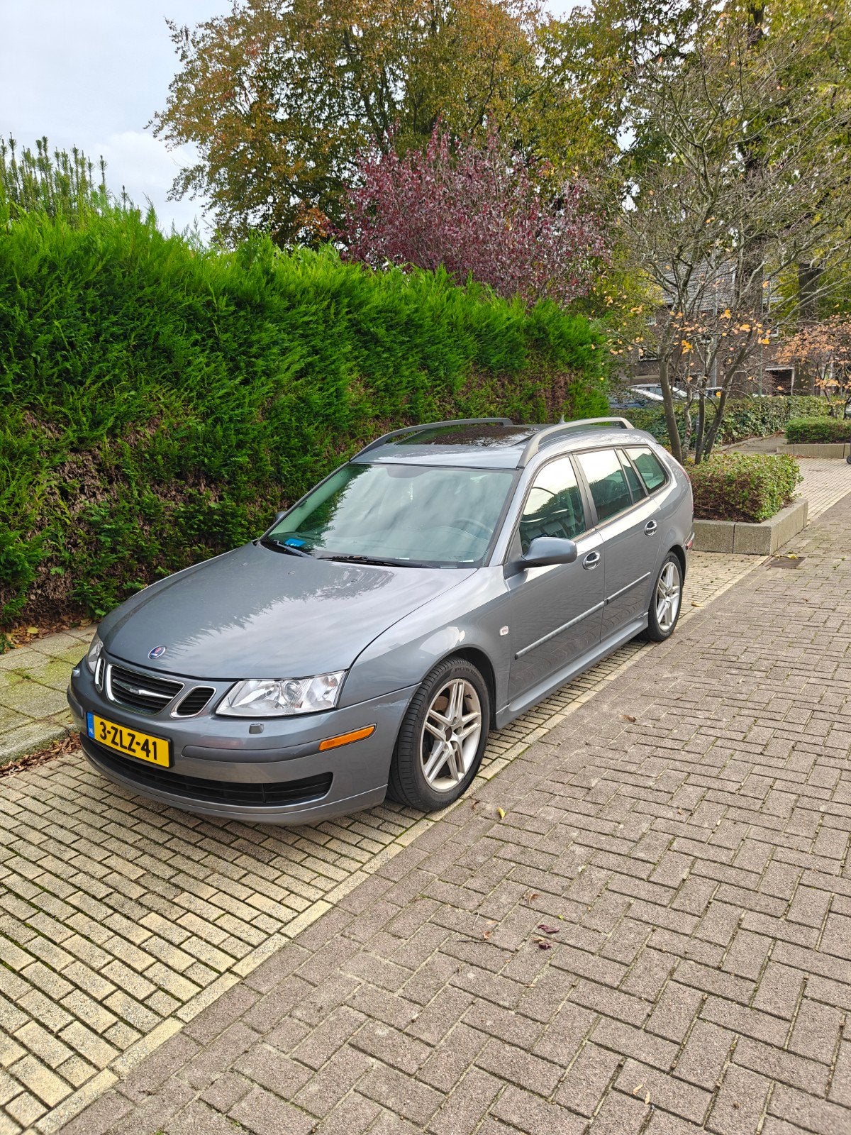 Saab 2007 Grijs, Voorwielaandrijving, 1998 cc, 4 cilinders, Leder
