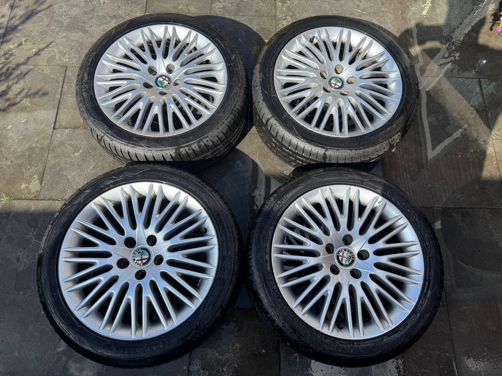 17inch velgen+nieuwe banden alfa 159/giulietta/brera/spider, Ophalen, Nieuw, Bumper