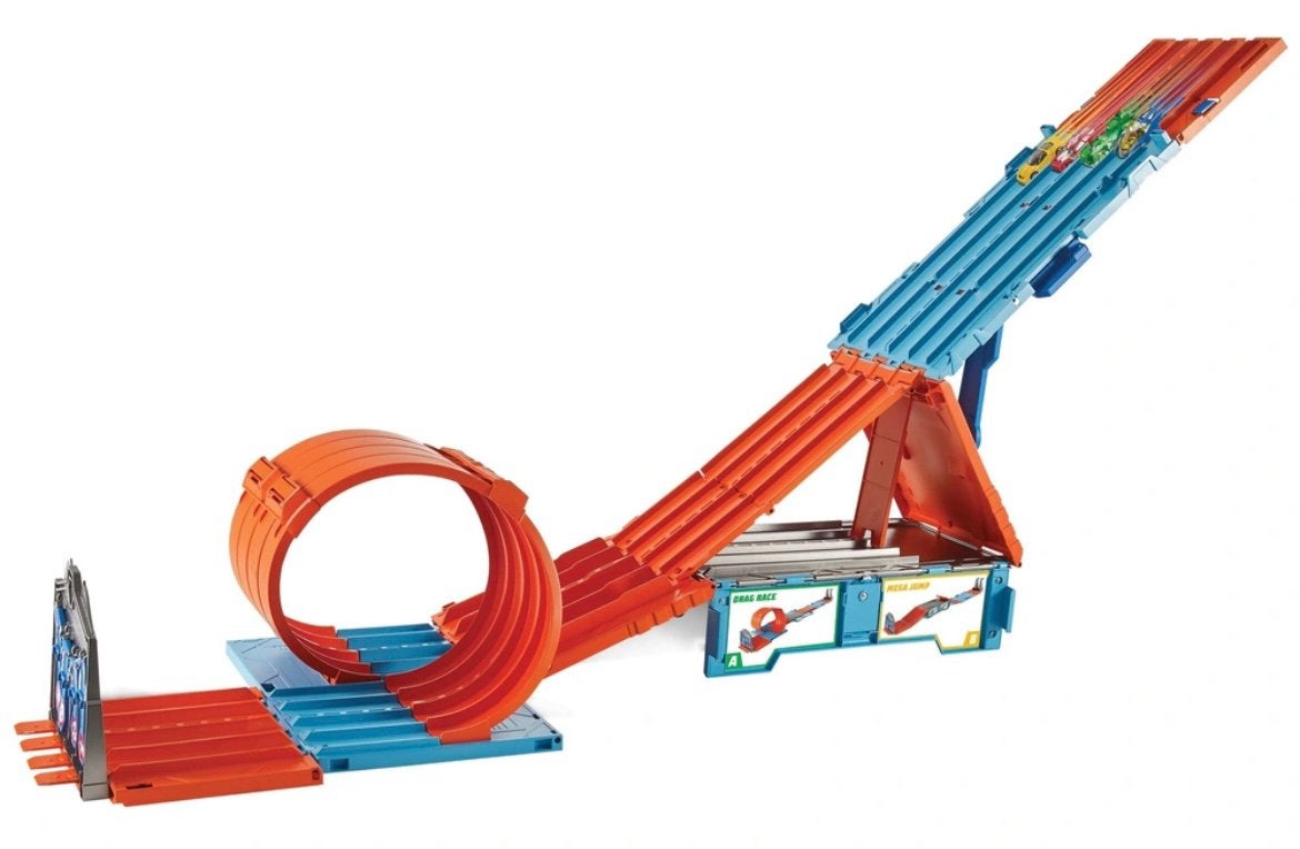 Hot Wheels Race Crate + 14 auto’s, Ophalen of Verzenden, Hot Wheels, Handmatig, Racebaan